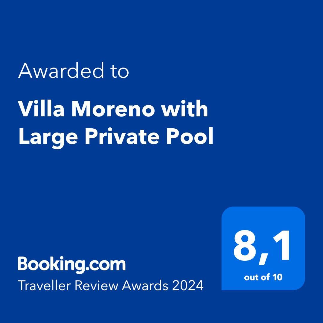 Villa Moreno With Large Private Pool خافييا المظهر الخارجي الصورة